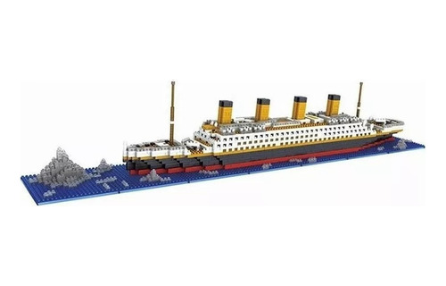 Kit De Bloques De Construção Para Armar Titanic, 1860 P