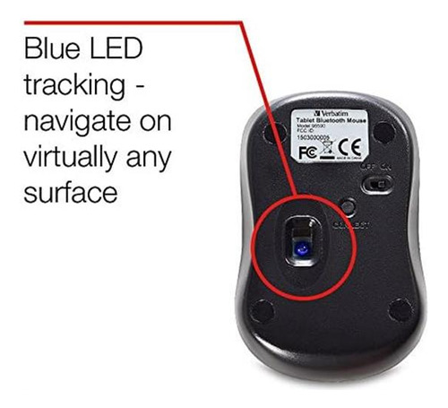 Ratón Bluetooth Multi-trac Led Y Tableta Táctil Verbatim