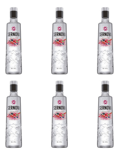 Vodka Sernova Wild Berries 700ml X6 Zetta Bebidas