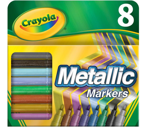 Crayola 8 Marcadores Metalicos