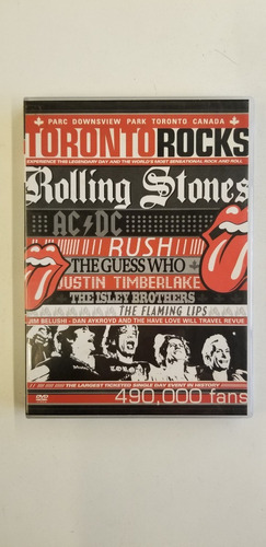 The Rolling Stones Rush Ac/dc Toronto Rocks Dvd Usado