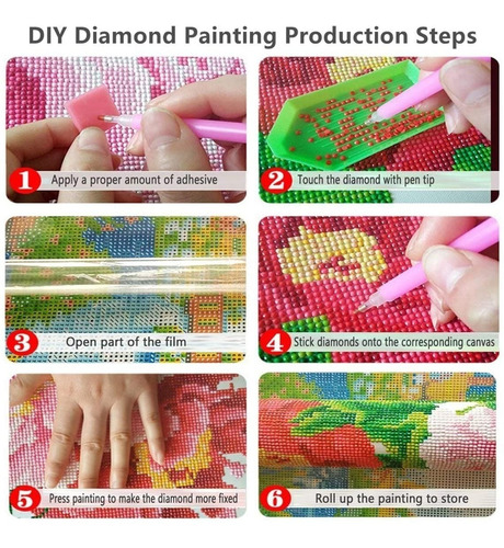 5d Pintura Por Diamantes Kit Colorful Zebra