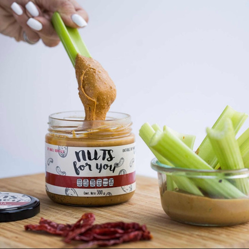 Crema De Cacahuate - La Picosita, Con Chile De Árbol, 300gr