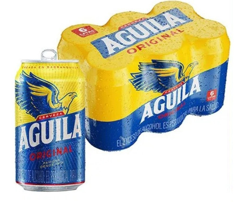 Cerveza Aguila 12 Unidades 355 Ml - mL a $6