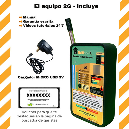 Detector Fuga Gas Natural Red Garrafa Refrigerantes R410 R134 R22 Automático Multidetecx 100%nacional Garantía +regalos