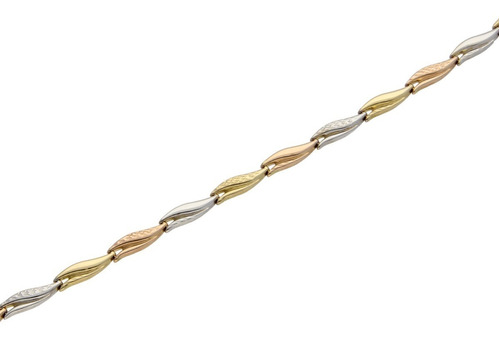 Pulsera Eslabon, 14k Oro, 4.1 Gramos.