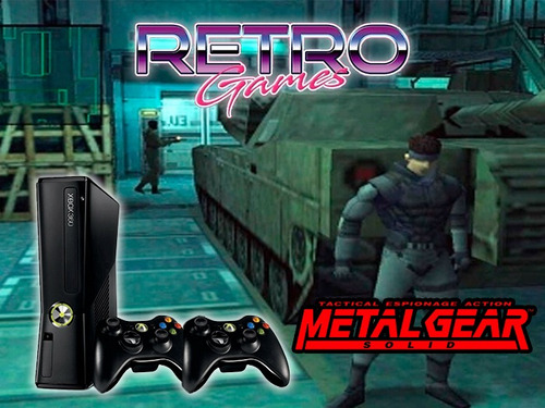 Xbox360 250gb Retrogames Metal Gear Solid Ps1 Rtrmx