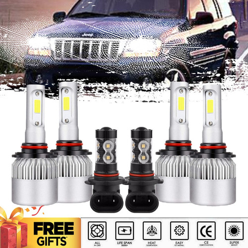 Kit Focos Led 9005 9006 9145 Para Jeep Grand Cherokee 99-04