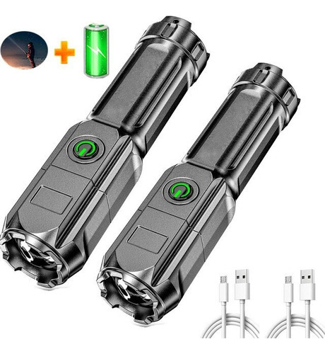 A 1 Linterna Súper Portátil Con Alcance De Linterna Usb De