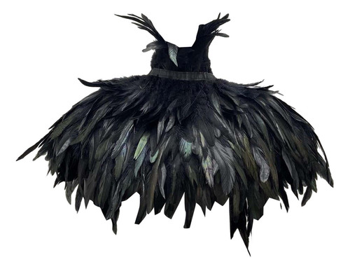 Capa Gótica De Plumas Artificiales, Envoltura De Hombro,