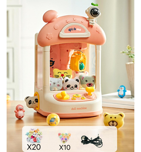Mini Máquina De Garra Mini Máquinas Rosa 20 Muñecas