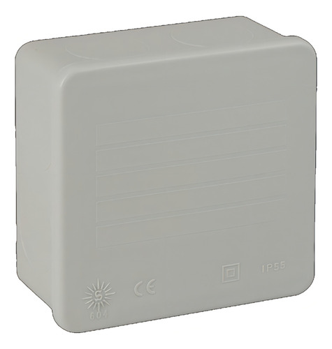 Caja Estanca Ciega Ip55 Ik08 80x80x35 Solera 604c-u Color Gris