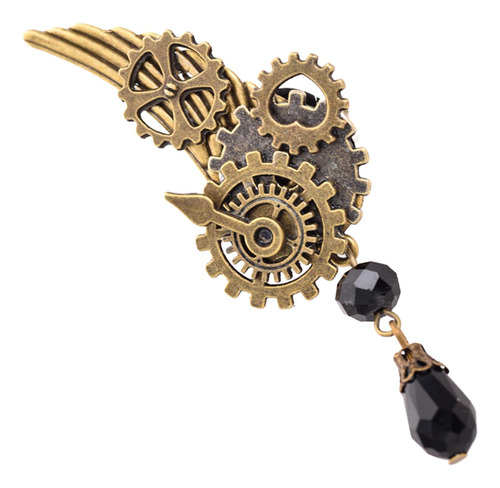 Broche Steampunk Con Colgante Para Mujer Y Hombre, Insignia