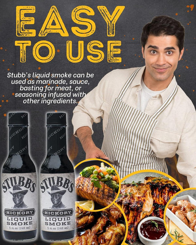 Stubb's Hickory Humo Líquido 148ml Importado