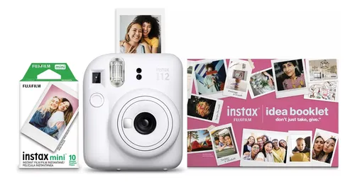 Combo Fujifilm Cámara Instax Mini 12 Blanco