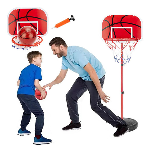 Juego De Canasta De Baloncesto Para Niños Con Balón Y Bomba