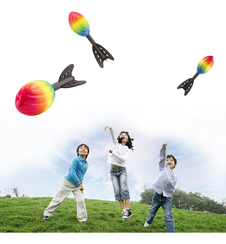 Rainbow Foam Hand Throwing Rocket Rocket Partido De