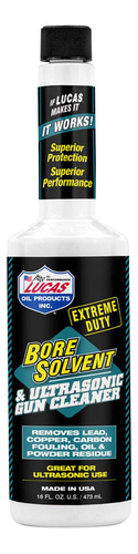 Lucas Oil 10918 Extreme Duty Bore Solvent (16 Oz.), 1 Paquet