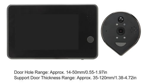 Cámara Con Mirilla Inteligente, Puerta Digital, Monitor Lcd