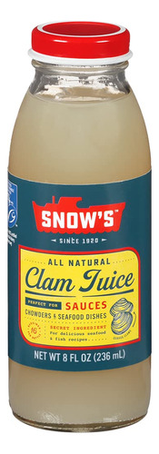 Jugo De Almeja Natural Snow's, 8 Onzas Liquidas