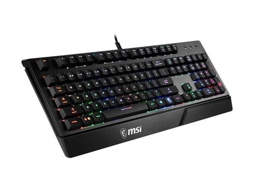 Imagen 1 de 8 de Teclado Gamer Msi Vigor Gk20 Led Rgb Us Pc Ps4 Gaming Pro