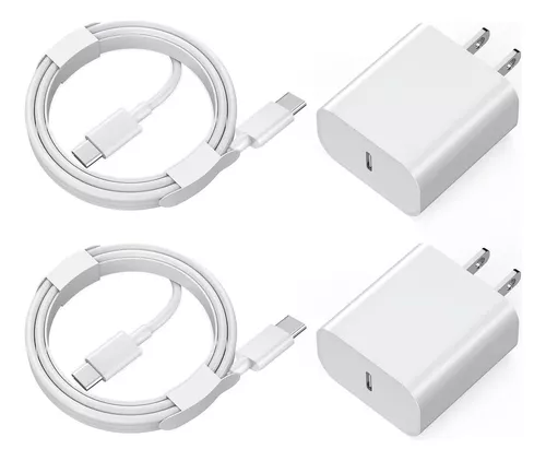 Cargador para iPhone [certificado MFi] Paquete de 2 adaptadores de