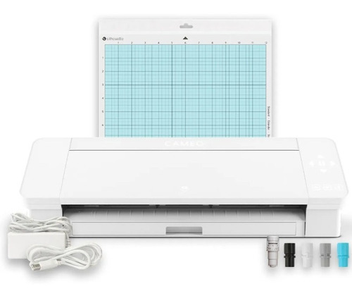 Imagen 1 de 9 de Plotter De Corte De Escritorio Silhouette Cameo 4 Color Blanco