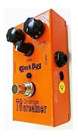 Pedal Guitarra Black Bug Distorção Orange Tscreamer