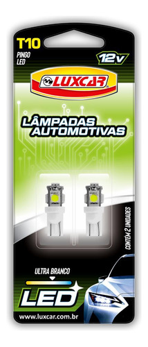 Lâmpadas Super Led Pingo T10 - Luxcar 12v