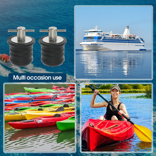 2 Tapones A Presión Para Barco, Con Mango En T, Tapones De G