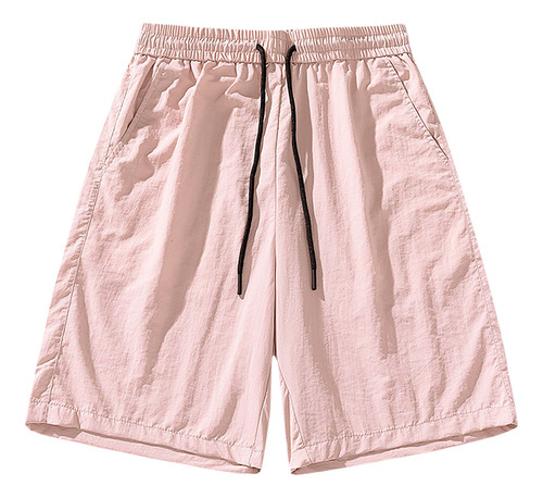 Pantalones Cortos De Verano Para Hombre Y Cintura Elástica C