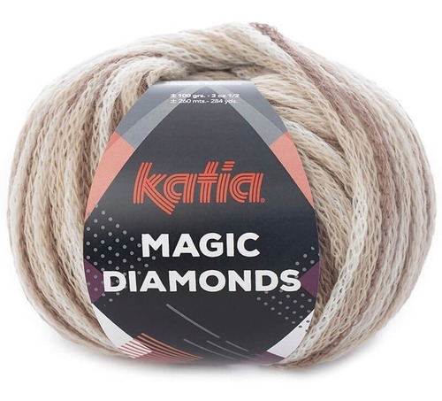 Lana Katia Magic Diamonds 50% Lana 42% Acrílico  8%poliamida