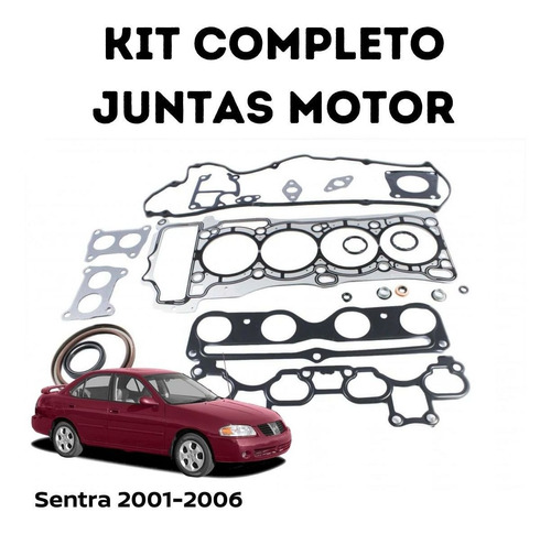 Paquete Empaques Motor Sentra 2004 Motor 1.8
