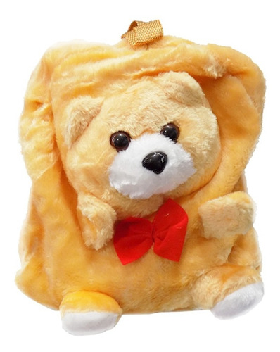Imagen 2 de 9 de Mochila Infantil Diseño De Animales Peluche Niños Escuela 3d