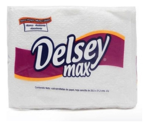 Servilleta De Papel Delsey Max Rendidora Desechables 100pz