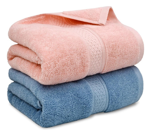Juego De 2 Toallas De Baño Ultrasuaves 100% Algodón