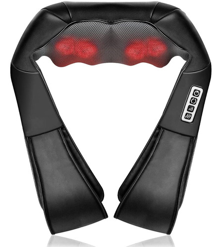 Imagen 2 de 4 de Masajeador Cervical Espalda Hombros Pie Shiatsu Calor Lumbar