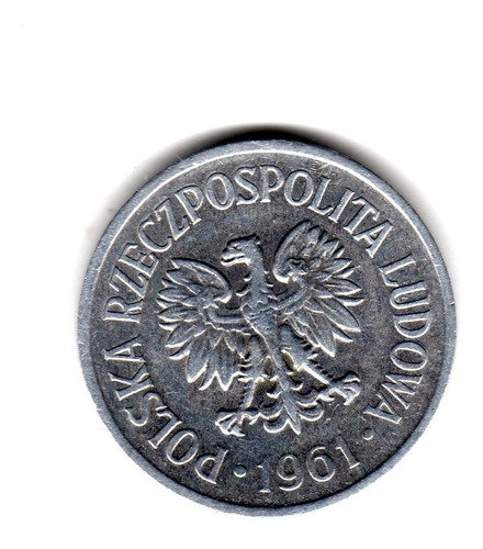 Polonia Moneda De 20 Groszy Año 1961 Km#a47 Alto Valor