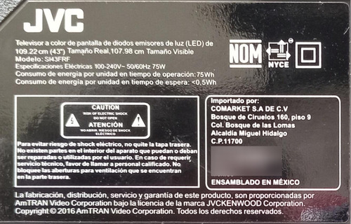 Main Jvc Si43frf (Usado)