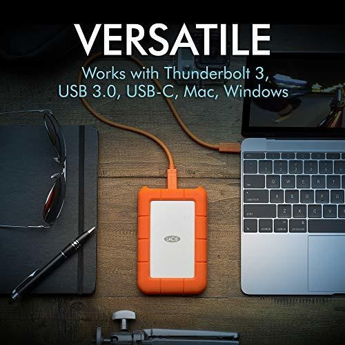 Disco Duro Externo Lacie Rugged Secure Hdd 2tb Usb-c -naranj