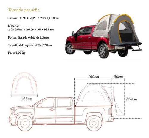 Carpa Igloo Para Caja De Camioneta