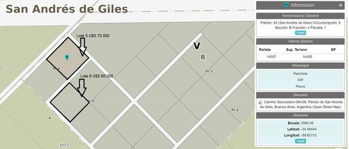 Imagen 10 de 12 de Terreno - 14.387.50 M2 - San Andres De Giles