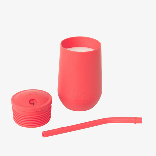 Vaso Ezpz Entrenador Grande Con Popote Para Bebes Silicon Color Rosa