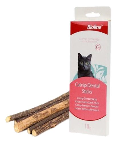 Bioline® Palitos De Catnip Dental 10g Para Gatos