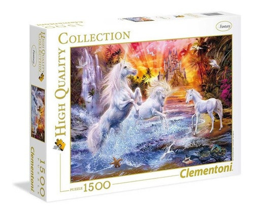 Puzzle Rompecabeza Clementoni X1500 Piezas Unicornios 31805 
