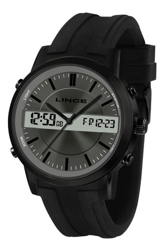 Relogio Lince Masculino Anadigi Map4489s G1px Aço Preto