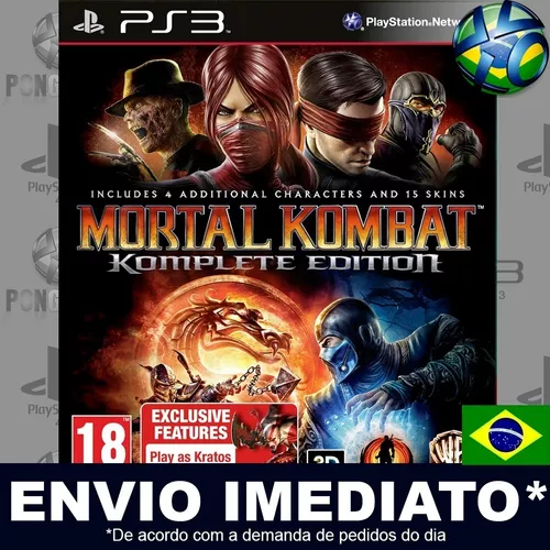 Mortal Kombat Komplete Edition PS3 - LISTA TODOS PERSONAGENS / ALL  CHARACTERS COSTUMES 