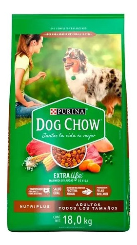 Alimento Para Perro 18 Kg Purina Dog Chow Nutriplus