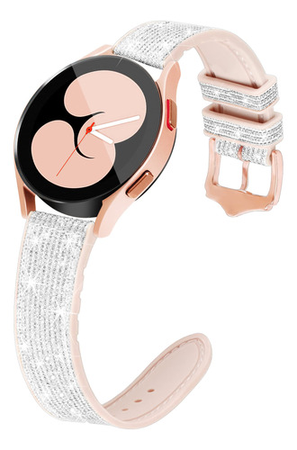 G-ficu Correa Silicona Brillante Para Samsung Galaxy Watch 4