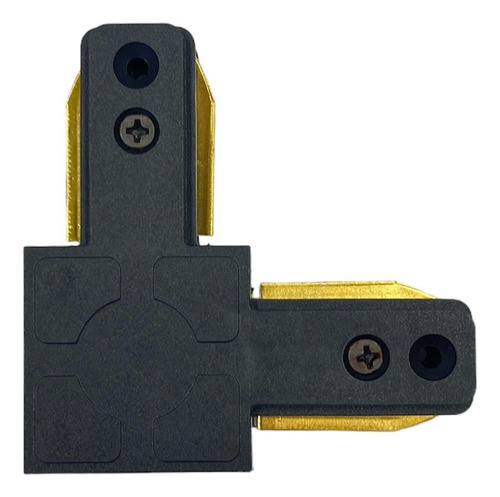 Conector Angulo En L Para Lampara Riel Negro 